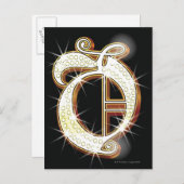 Blindalphabet O Postkarte (Vorne/Hinten)