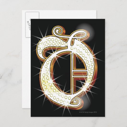 Blindalphabet O Postkarte (Vorne/Hinten)