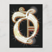 Blindalphabet O Postkarte (Vorderseite)