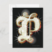 Blindalphabet P Postkarte (Vorne/Hinten)