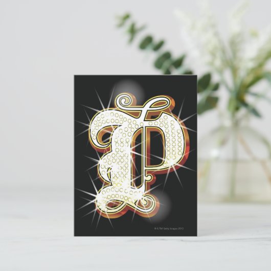 Blindalphabet P Postkarte (Stehend Vorderseite)