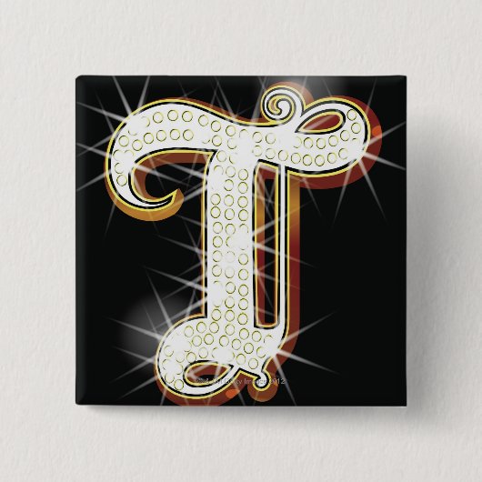 Blindalphabet T Button (Vorderseite)