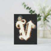 Blindalphabet V Postkarte (Stehend Vorderseite)