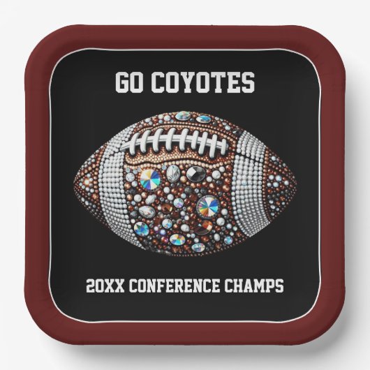 Blindball Party Big Game Bowl Game Pappteller (Vorderseite)