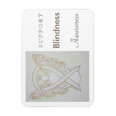 Blindbewusstsein Ribbon Angel Custom Magnet (Vertikal)