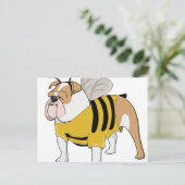 Blindbiene Postkarte (Stehend Vorderseite)