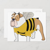 Blindbiene Postkarte (Vorne/Hinten)