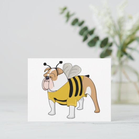 Blindbiene Postkarte (Stehend Vorderseite)