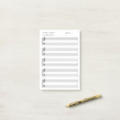Blindblattmusik Post-it Klebezettel (Auf Schreibtisch)