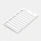 Blindblattmusik Post-it Klebezettel (angewinkelt)