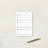 Blindblattmusik Post-it Klebezettel (Auf Schreibtisch)