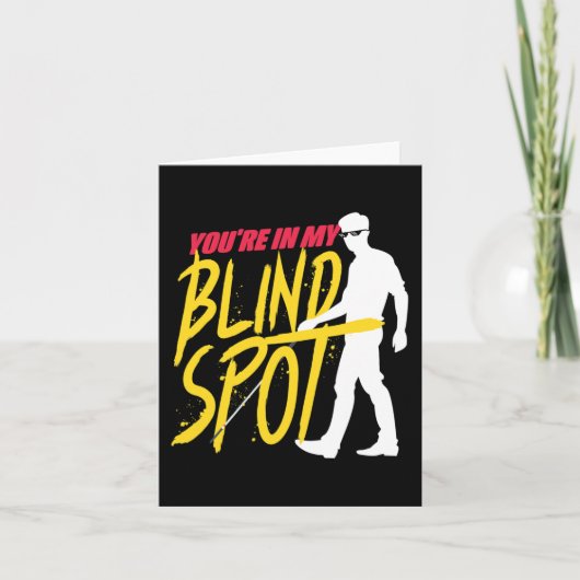 Blinddarm Sehbehinderte Blinde Menschen Blinder St Karte (Vorderseite)