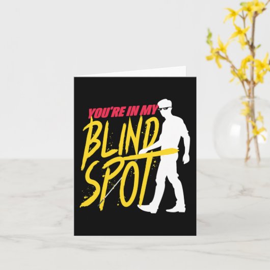 Blinddarm Sehbehinderte Blinde Menschen Blinder St Karte (Gelbe Blume)