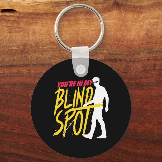 Blinddarm Sehbehinderte Blinde Menschen Blinder St Schlüsselanhänger (Rückseite)