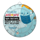 Blinddarts + Dart-Platine Dartscheibe (vorne)