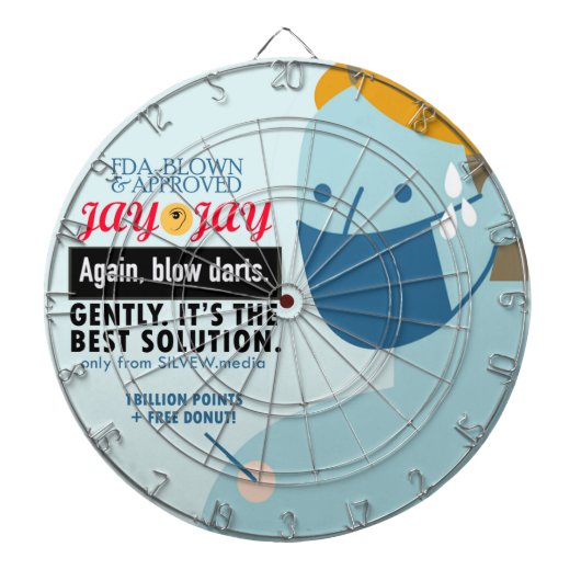 Blinddarts + Dart-Platine Dartscheibe (vorne)