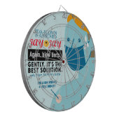 Blinddarts + Dart-Platine Dartscheibe (Vorderseite Links)