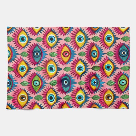 Blinde Augen Geschirrtuch (Horizontal)