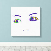 Blinde Augen Leinwanddruck (Insitu (Holzboden))