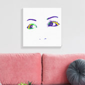 Blinde Augen Leinwanddruck (Insitu (Wohnzimmer))