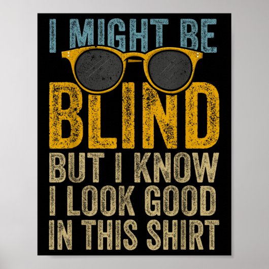 Blinde Blindheit Bewusstsein Blinde Menschen visue Poster (Vorne)