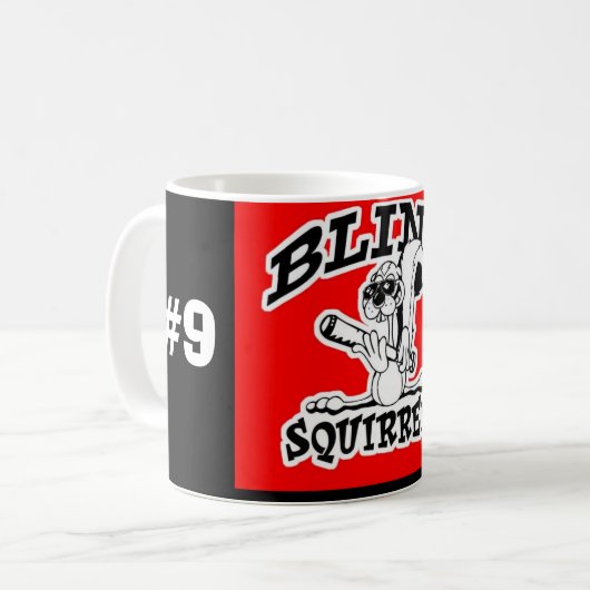Blinde Eichhörnchen-Kaffee-Tasse (#9) Kaffeetasse (Vorderseite Links)