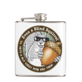 Blinde Eichhörnchen-Nuss Flachmann (Vorderseite)