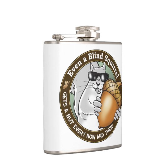 Blinde Eichhörnchen-Nuss Flachmann (Rechts)