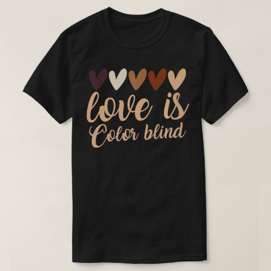 Blinde Farbblindfarbe  Liebe Spaß lustig T-Shirt (Design vorne)