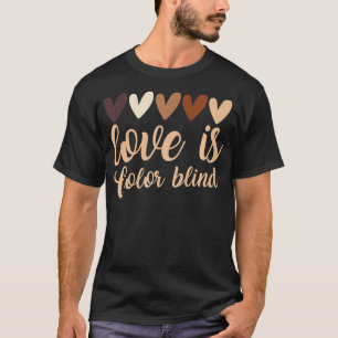 Blinde Farbblindfarbe Liebe Spaß lustig T-Shirt