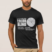 Blinde Farbübersicht Handicap Spaß T-Shirt (Vorderseite)