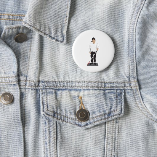 Blinde Frau Button (Beispiel)