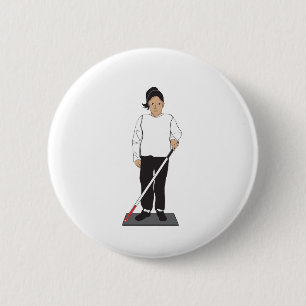 Blinde Frau Button