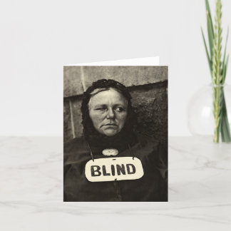 Blinde Frau, New York 1917 Karte