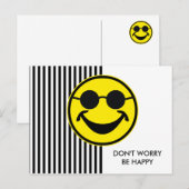 Blinde Gelb & Streifen + Ihr Rücken. Idee Postkarte (Vorne/Hinten)