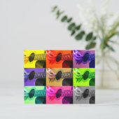 Blinde Gitarren-Postkarte Postkarte (Stehend Vorderseite)