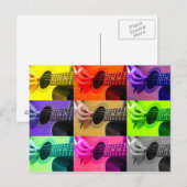 Blinde Gitarren-Postkarte Postkarte (Vorne/Hinten)