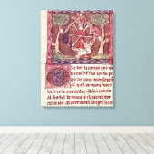 Blinde Göttin mit König Arthur Leinwanddruck (Insitu (Holzboden))