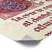 Blinde Göttin mit König Arthur Poster (Ecke)