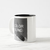 Blinde Graustufen-Flags Zweifarbige Tasse (Vorderseite Links)