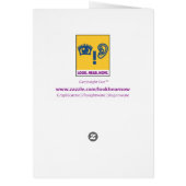 Blinde Grußkarte des Dog Drink Teams (Hinten)