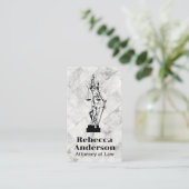 Blinde Justiz | Rechtsanwalt | Recht | Recht Terminkarte (Stehend Vorderseite)