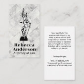 Blinde Justiz | Rechtsanwalt | Recht | Recht Terminkarte (Vorne/Hinten)