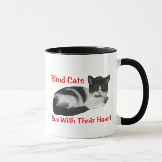 Blinde Katzen-Tasse Tasse (Rechts)