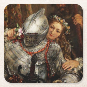 Blinde Kuh von Adolph Menzel Rechteckiger Pappuntersetzer