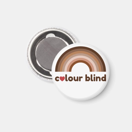 Blinde Liebe Magnet (Vorderseite/Rückseite)