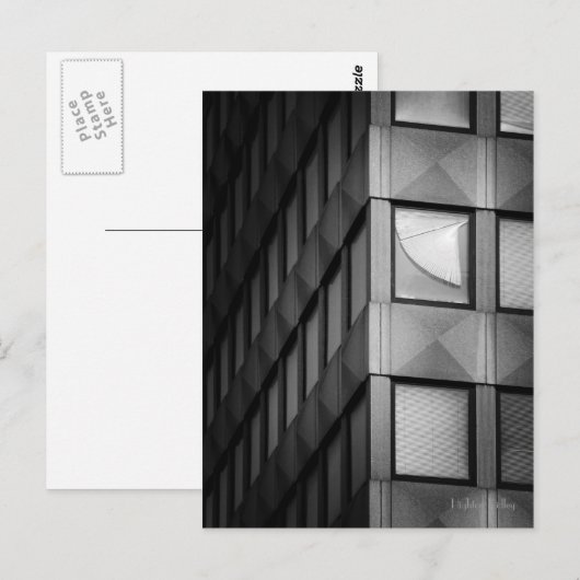 Blinde Lüfterpostkarte Postkarte (Vorne/Hinten)