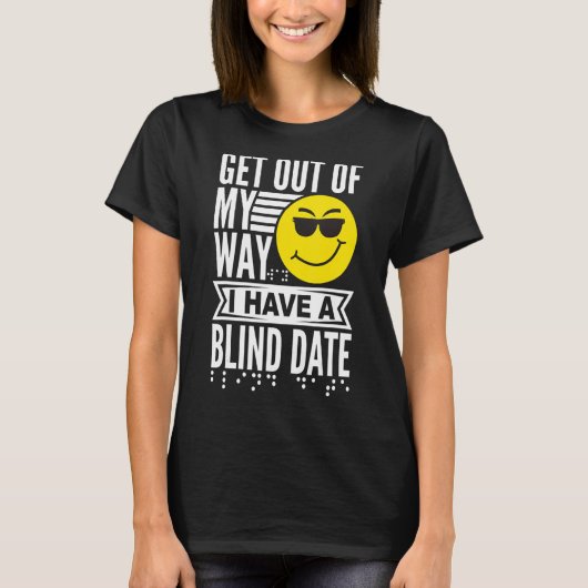 Blinde Menschen Spaß Braille Reader Blinder Typ Hu T-Shirt (Vorderseite)