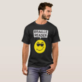 Blinde Menschen Spaß Braille Reader Blinder Typ Hu T-Shirt (Vorne ganz)