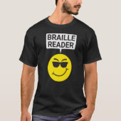 Blinde Menschen Spaß Braille Reader Blinder Typ Hu T-Shirt (Vorderseite)